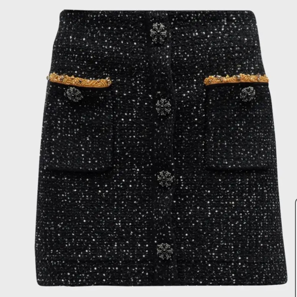 Self-Portrait Knit Mini Skirt